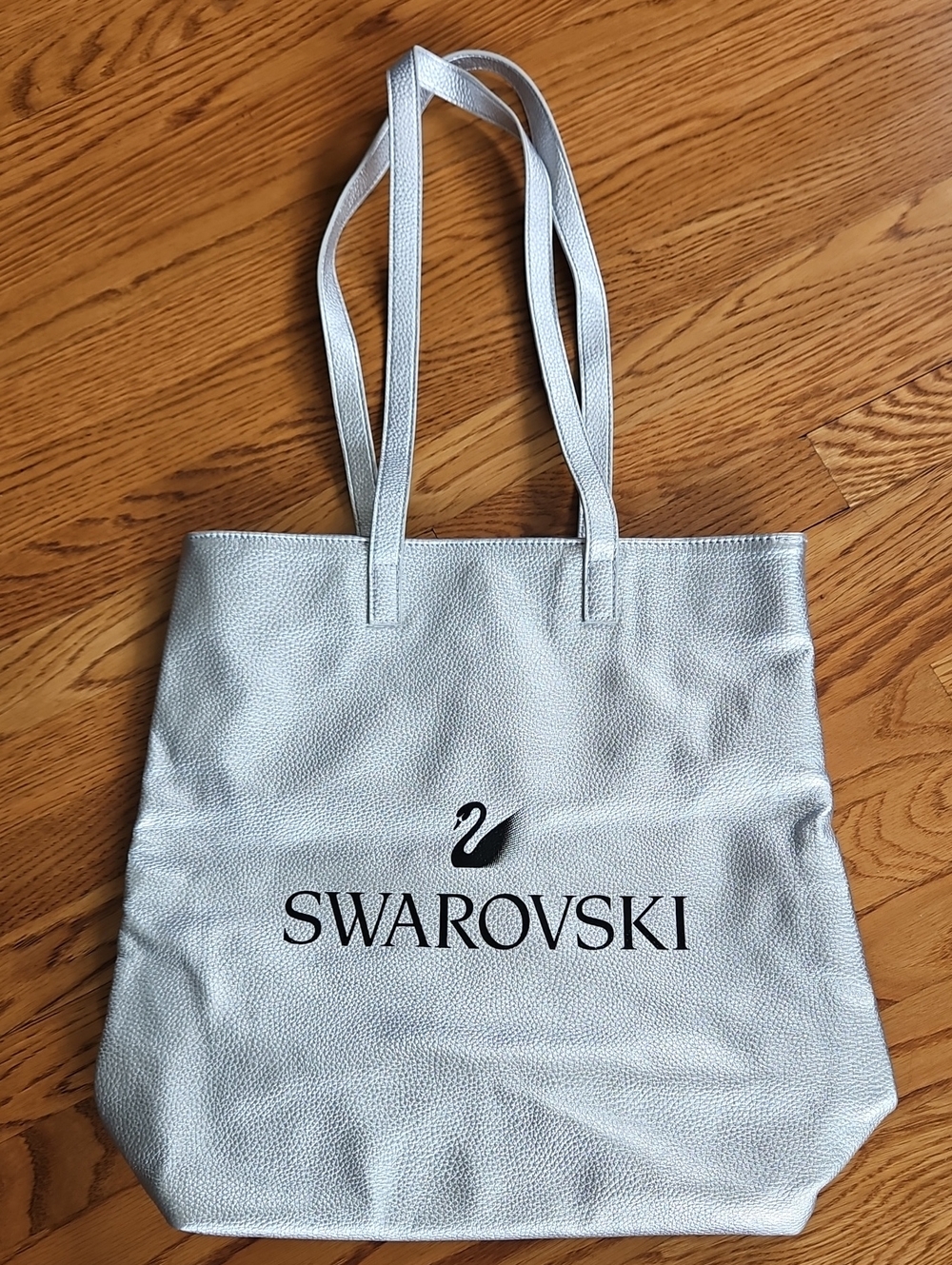 Swarovski Silver Metallic Tote Bag